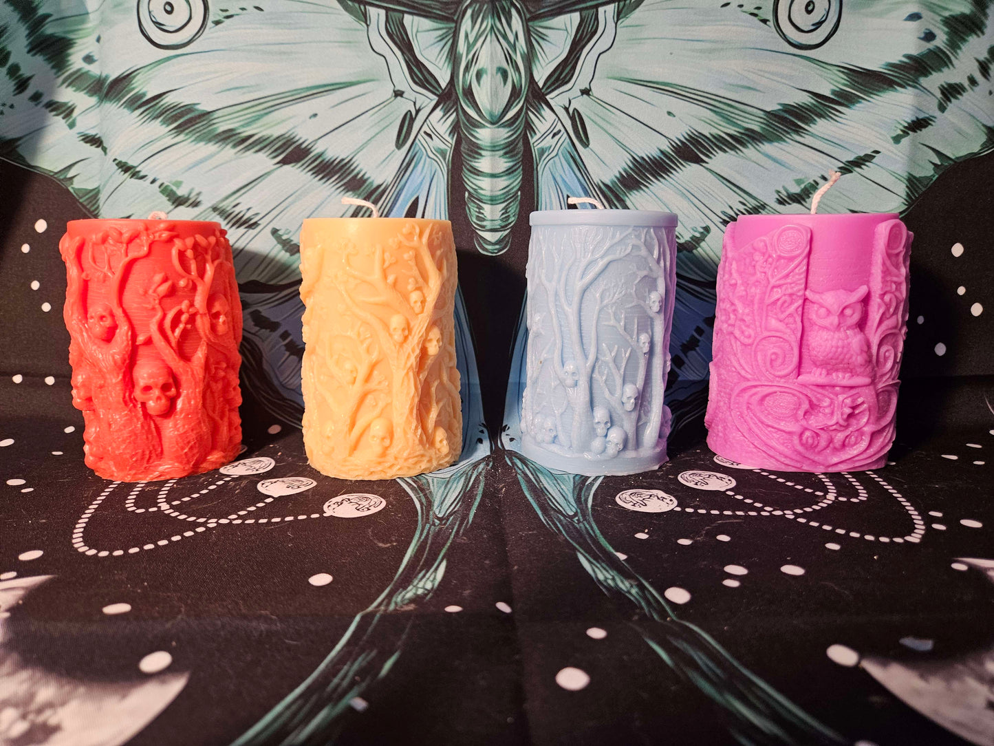 Witches in the Forest Pillar Paraffin Candle Set – Enchanting Magic of the Woodland Realm