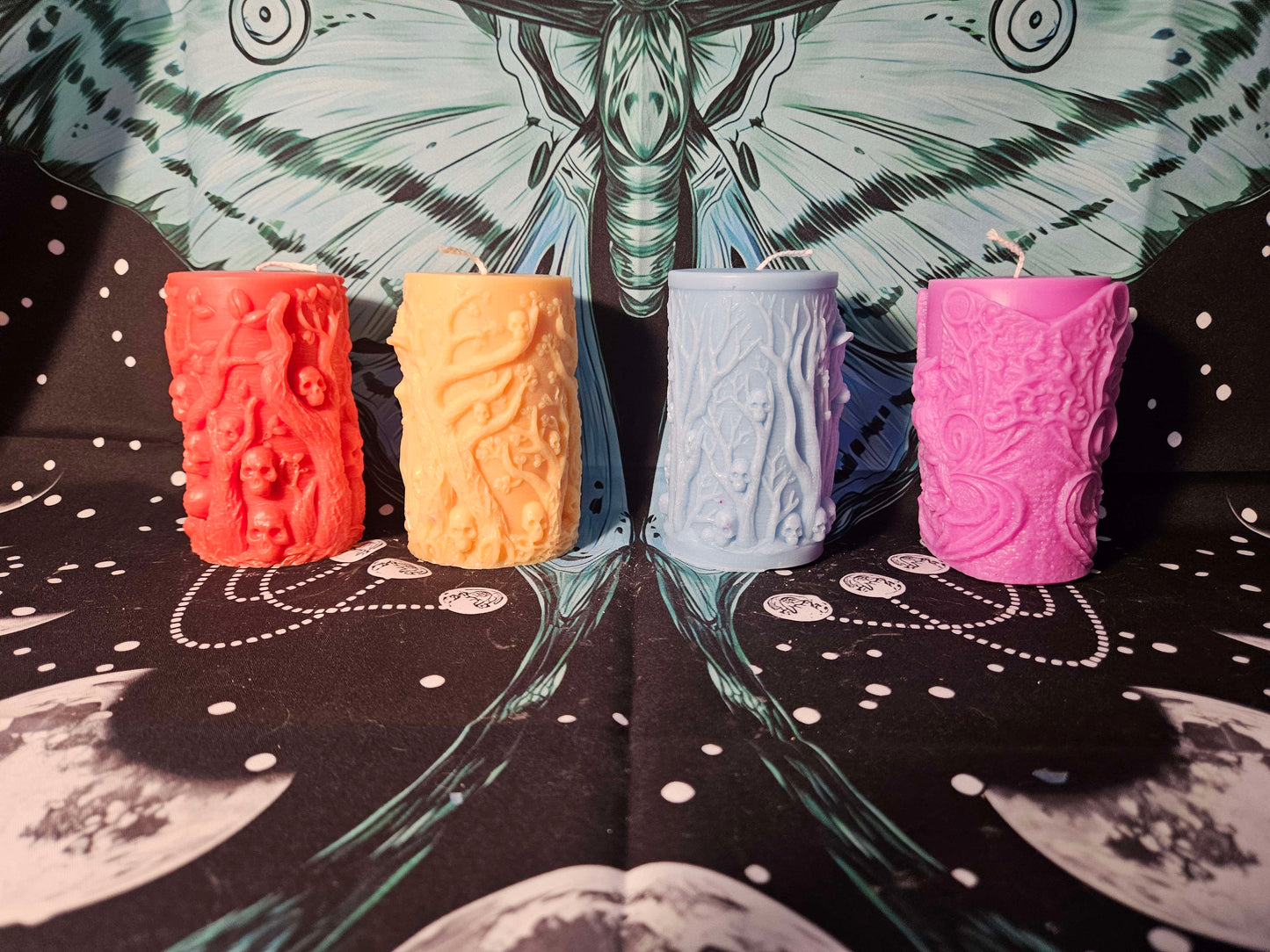 Witches in the Forest Pillar Paraffin Candle Set – Enchanting Magic of the Woodland Realm