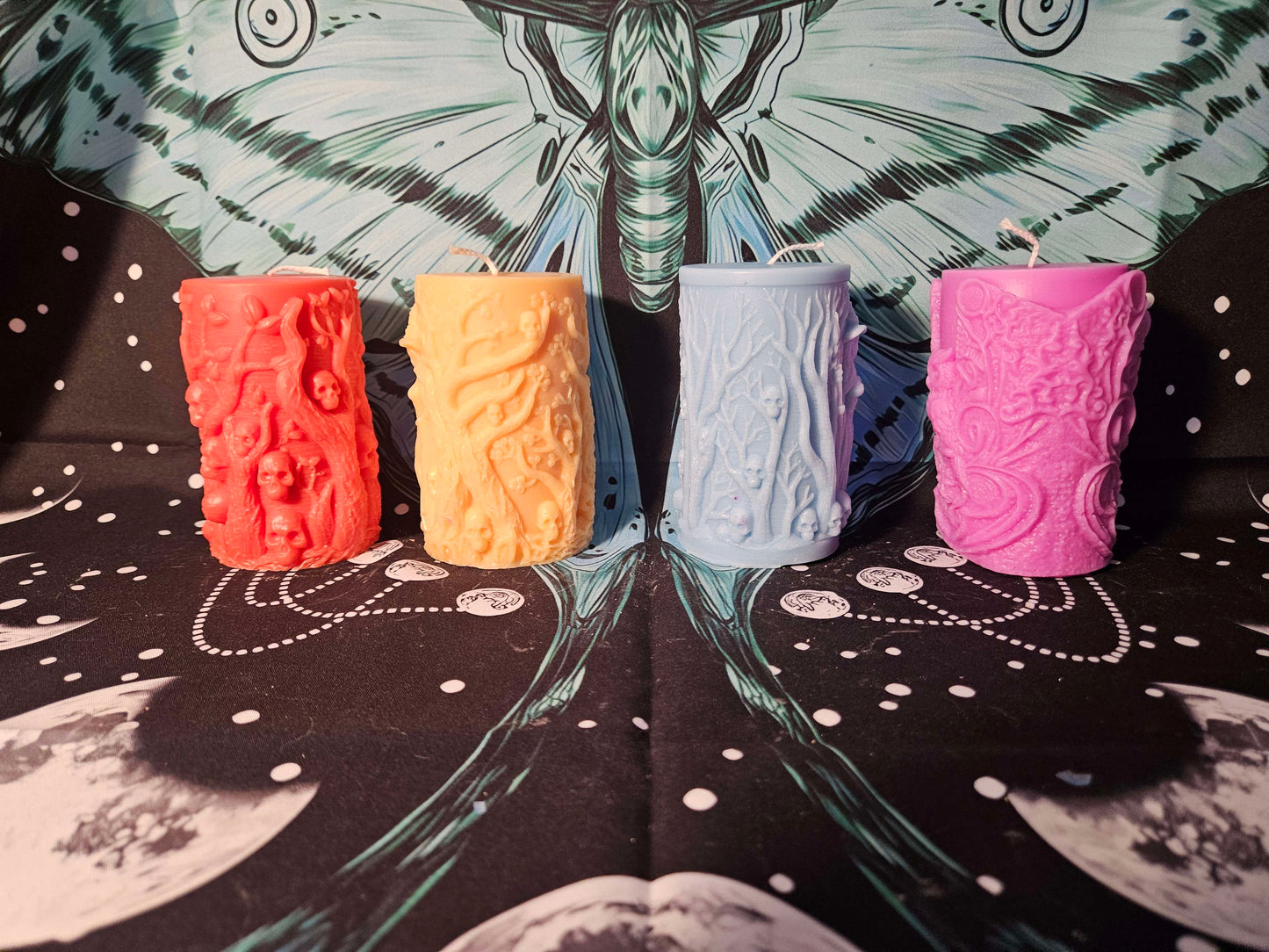 Witches in the Forest Pillar Paraffin Candle Set – Enchanting Magic of the Woodland Realm