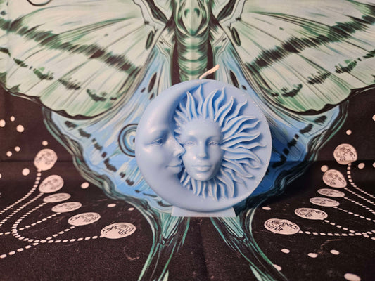 Sun and Moon Paraffin Candle – Balance, Light, and Lunar Charm